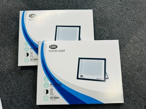 超高光度 LED投光器 400W 2個セット 広角120° 昼光色6000K 44000LM IP65 作業灯 駐車場灯 防水 屋外