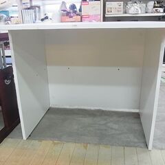 　木製　パソコンデスク　PCデスク　オフィスデスク　ワーキングデスク　平机　学習デスク　白　ホワイトの画像