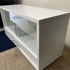 9571 棚 ガラスケース ガラス扉 収納 収納家具 ショーケース シンプル おしゃれ 調味料棚 キッチン収納の画像