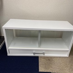 9571 棚 ガラスケース ガラス扉 収納 収納家具 ショーケース シンプル おしゃれ 調味料棚 キッチン収納の画像