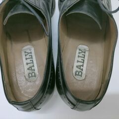 メンズシューズ  ビジネスシューズ  25.5cm BALLY バリー　イタリア製　革靴 黒 ビジネスシューズ メンズ　レザー　中古　250418-3Tの画像