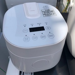 炊飯器 一人暮らし ひとり暮らし 1人暮らし 無洗米 2合 2.0合 新生活 おしゃれ 二人暮らし 2人暮らし 早炊き ミニライスクッカー フッ素内釜 保温 予約 少量炊き 玄米 二合炊き ミニ キッチン家電 炊飯ジャー ホワイト RC-MX201 マクスゼン　2023年の画像