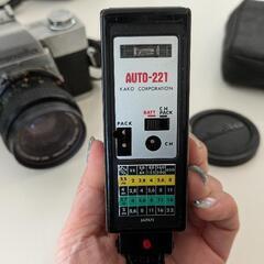 ミノルタ SRＴ101 一眼レフ フィルムカメラストロボ付きの画像