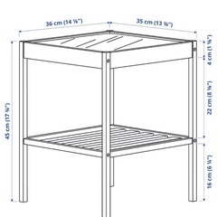 【IKEA】 サイドテーブル　ネスナ　イケア　36×35cm　の画像