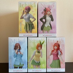 【🉐ありがとうの花最安コンプリートセット🉐】 五等分の花嫁∽ Luminasta 中野一花 中野二乃 中野三玖 中野四葉 中野五月 コンプリートフィギュアセットの画像