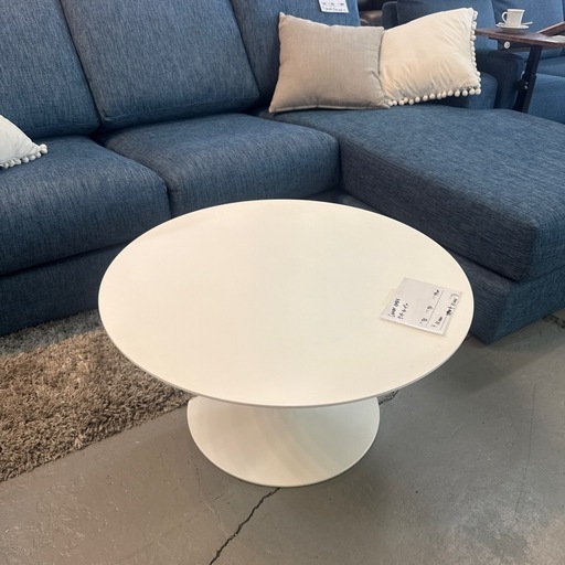 センターテーブル　ラウンド　白