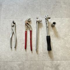 不揃い工具　未使用カマ、スコップ、コテ