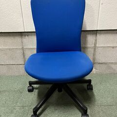 ワークチェア パソコンチェア 事務椅子 回転 キャスター 青 幅...