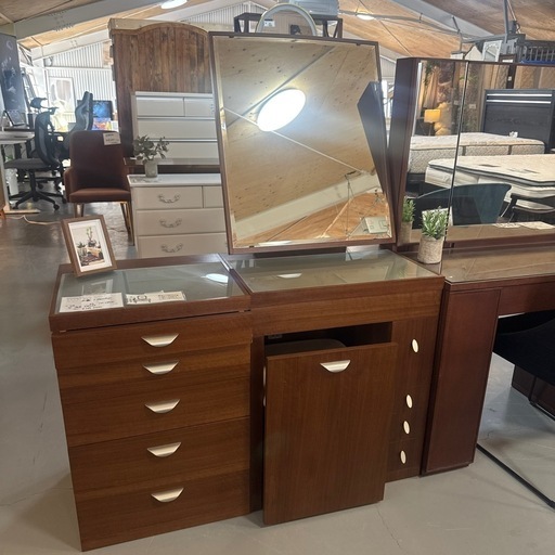 ドレッサー3点セット　丸藤