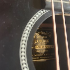 【ギター2本セット】Martin DRS2（ナチュラル）＋Martin LX BLACK（ブラック）の画像