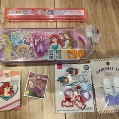 ディズニープリンセス　カトラリーセットやワッペンや