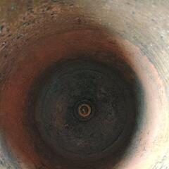(骨董品)105mm砲の鉛筆立て小物入れの画像