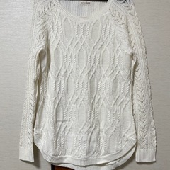 新品未使用・白いニット