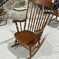 A18★飛騨家具★ロッキングチェア ブラウン W60cm ハイバ...