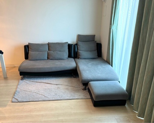 【4月20日(日)・27日(日) ・祝29日(火)引き取り限定】カウチ型ソファー