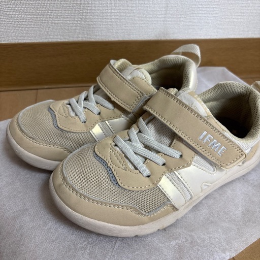 IFME 18.5cm ベージュスニーカー (wh.) 薬師堂のキッズ用品 IFME 18.5cm ベージュスニーカー (wh.) 薬師堂のキッズ用品