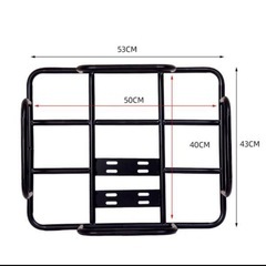 自転車やバイクの荷台拡張に★簡単取り付けの画像
