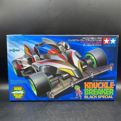 M0418702B TAMIYA エアロミニ四駆 田宮模型 タミヤ 1/32ITEM19608 ナックルブレイカー スーパーXシャーシ 中古品 現状品