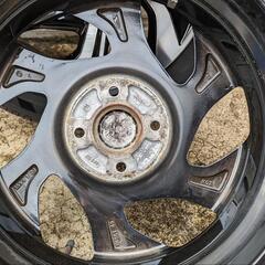 165/55R15 ダイハツ純正アルミホイール4本セット (PiG) 白石の 165/55R15 ダイハツ純正アルミホイール4本セット (PiG) 白石の