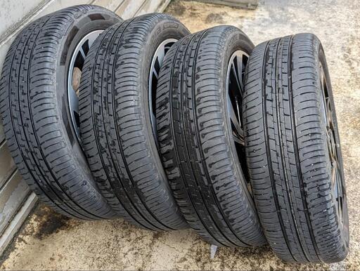 165/55R15 ダイハツ純正アルミホイール4本セット (PiG) 白石の 165/55R15 ダイハツ純正アルミホイール4本セット (PiG) 白石の