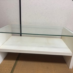 ガラステーブル(棚)