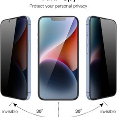 【指滑りなめらか 】iPhone14 Plus対応 高硬度ガラスフィルムの画像