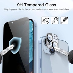 【指滑りなめらか 】iPhone14 Plus対応 高硬度ガラスフィルムの画像