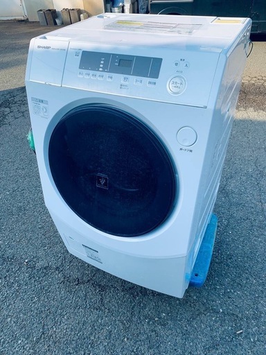 ♦️ SHARP ドラム式電気洗濯乾燥機【2021年製】ES-H10E-WL