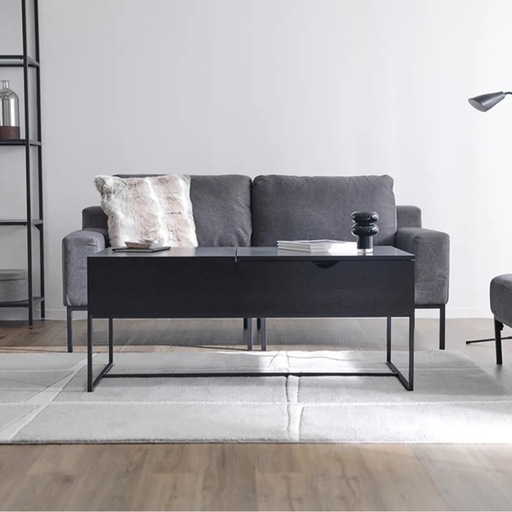 11b333】幅110 リフティングテーブル 昇降式 鉄脚 木製 幅110