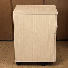 デスクワゴン サイドワゴン キャスター付き 美品 小学生 子供 引き出しの画像