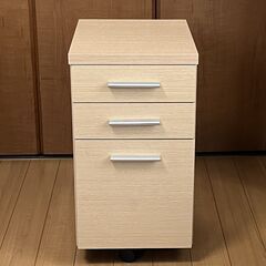 デスクワゴン サイドワゴン キャスター付き 美品 小学生 子供 引き出しの画像