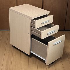 デスクワゴン サイドワゴン キャスター付き 美品 小学生 子供 引き出しの画像