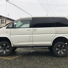 値下！平成11年　スペースギア4WD ディーゼル　リフトアップ　エンスタ　社外マフラーの画像