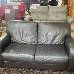 J143⭐️ Leatherworld ／レザーワールド　本革2人掛けソファの画像