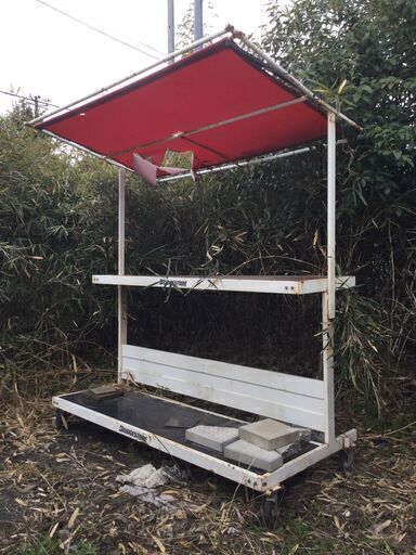 ジャンク品　キャスター付き　ワゴン　タイヤ　お野菜　直売　使い方いろいろ