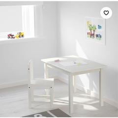 IKEA 子ども用テーブル　机　白