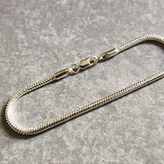 新品未使用925刻印入りスネークブレスレットの画像
