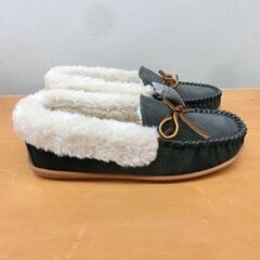 未使用品 ミネトンカ MINNETONKA CampCollarMoc グレー 22cm サイズ5M 40568 キャンプ カラー モック レディース 灰色 ボア 札幌市 西区の画像