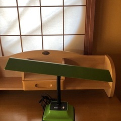 昭和レトロ　　　ホーローシェード電気スタンド