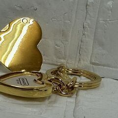COACH シグネチャー ハート キーホルダー ゴールド系 コーチ チャーム キーリング ロケット  札幌市 白石区 東札幌の画像