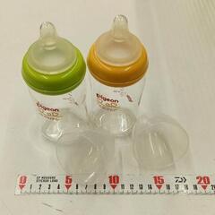 0418-290 Pigeon　ガラス製哺乳瓶　２本セットの画像