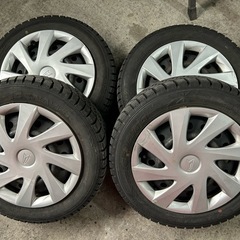 155/65R14 ダイハツ車純正タイヤホイールセット スタッド...