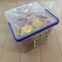 美品　知育　木製積み木 パターンブロックス　東洋館出版社