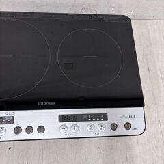 値下げ 23321  スタンド付き　2口IHコンロ IRIS OHYAMA 2019年製 左強火 ◆大阪市内・東大阪市他 6,000円以上ご購入で無料配達いたします！◆ ※高槻・枚方方面◆西宮・尼崎方面◆生駒方面　それぞれ条件付き無料配送あり！            の画像