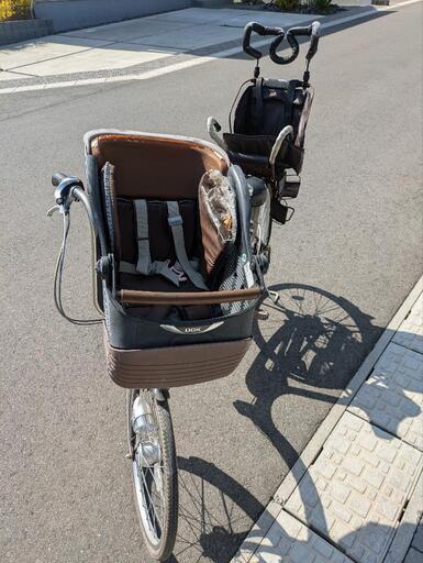 ママチャリ 26インチ チャイルドシート付き サイクルベース
