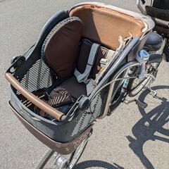 ママチャリ 26インチ チャイルドシート付き サイクルベース