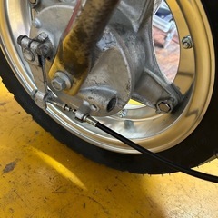 CF50/70シャリー 角目　6V/12V 純正ホイール前後＊送料込み＊レストア CF50/70シャリー 角目 6V/12V 純正ホイール前後＊送料込み