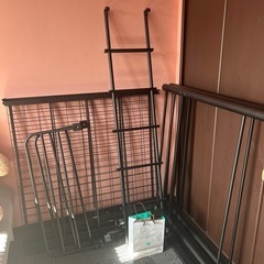 ロフトベッド　ブラック