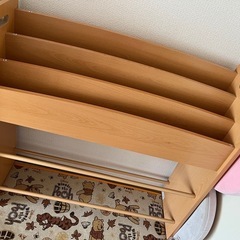 3段の絵本棚×収納カラーボックス付