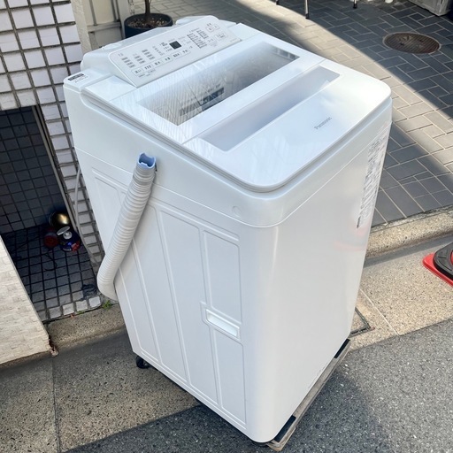 《売約済》簡易乾燥付き洗濯機 7kg 送風乾燥 Panasonic パナソニック 自動洗濯機 洗濯機 簡易乾燥 大容量 NA-FA70H9 W 21年製 Washing machine (検索 NA-FA7H5 NA-FA7H5-C